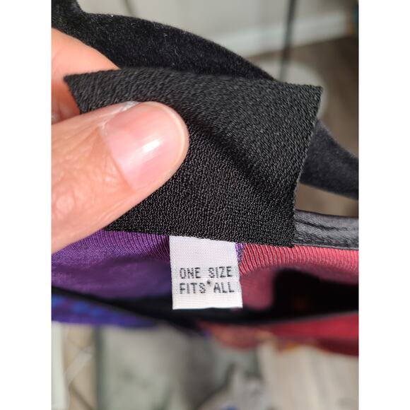 Vintage 80s/90s JG's Mad Lab Patchwork Boho Hand Painted Fabric Boho Kantha Top - Picture 5 of 5